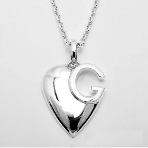 Gucci Jewelry Gucci Statement Sterling Silver Necklace Heart